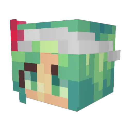 Rockheim05 Minecraft avatar head, 3D render