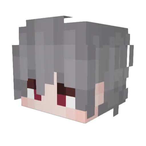 Rocki8698 Minecraft avatar head, 3D render