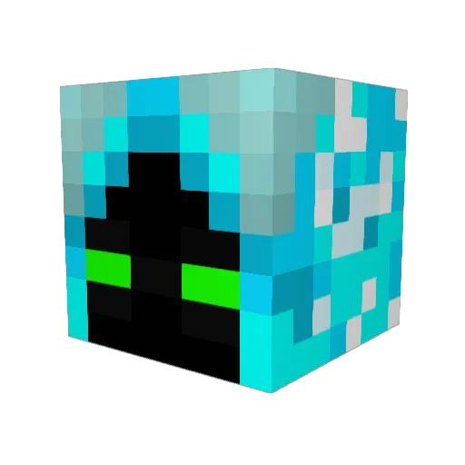 Rocki_player Minecraft avatar head, 3D render