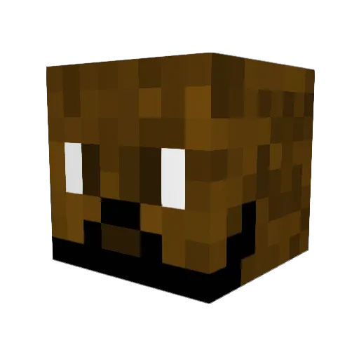 Rockindan10 Minecraft avatar head, 3D render