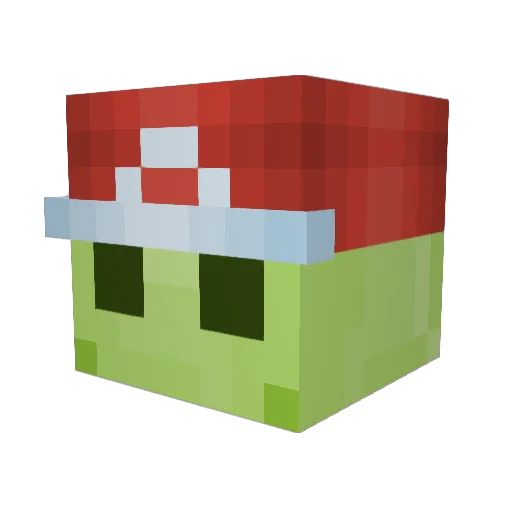 RockingHugo Minecraft avatar head, 3D render