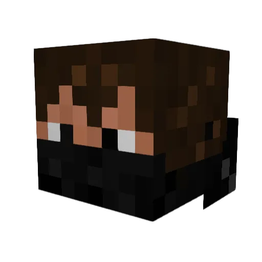Rocking_Rensu Minecraft avatar head, 3D render