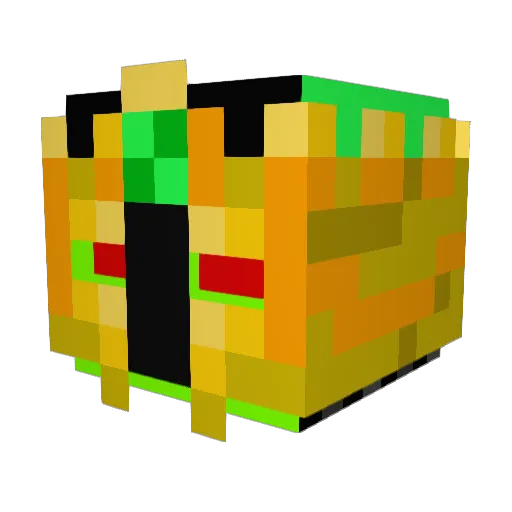 Rockintate22 Minecraft avatar head, 3D render