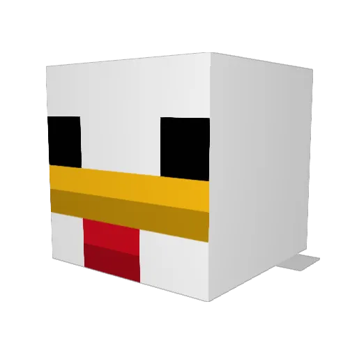 Rockishok Minecraft avatar head, 3D render