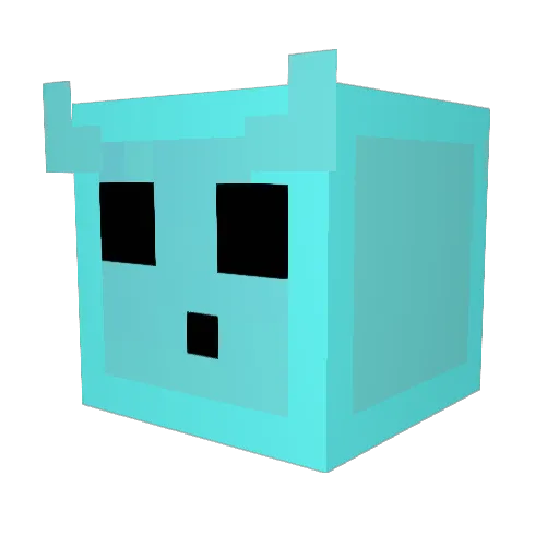 Rockmine77 Minecraft avatar head, 3D render