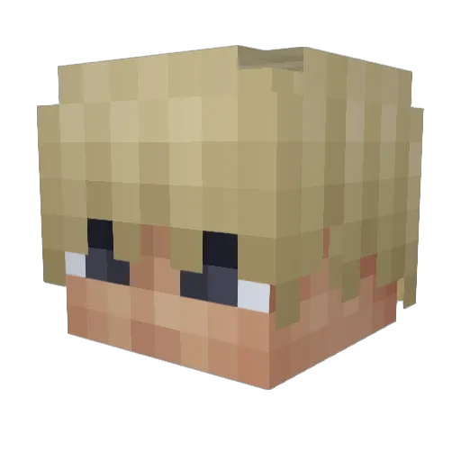 Rocknitonite Minecraft avatar head, 3D render