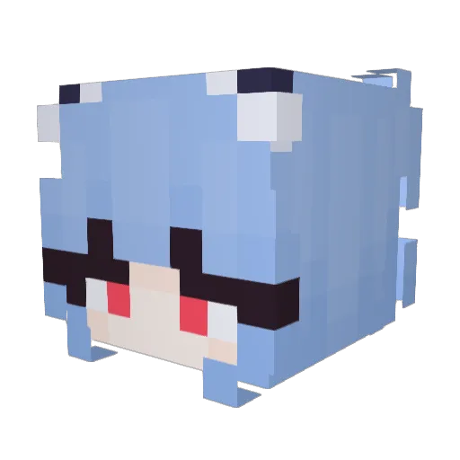 Rocknot007 Minecraft avatar head, 3D render