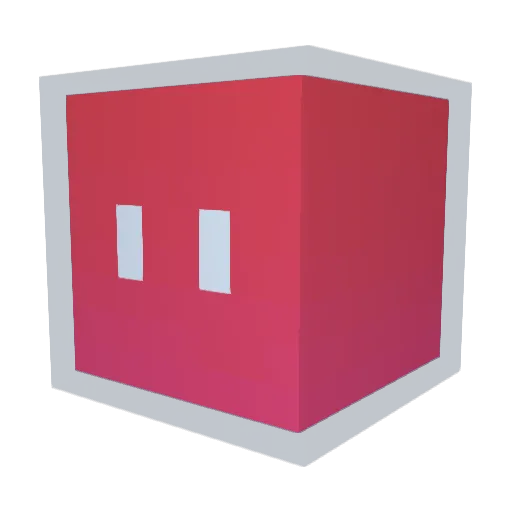 Rockoin Minecraft avatar head, 3D render