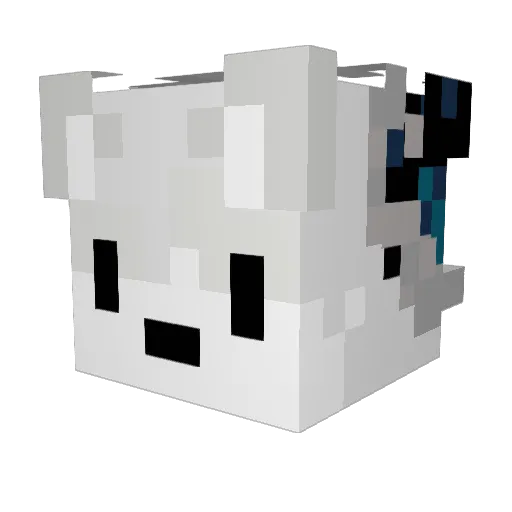 Rockorca2001 Minecraft avatar head, 3D render