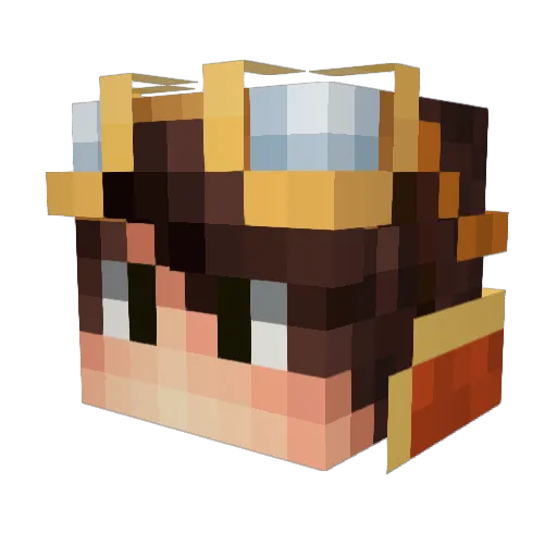 Rocksforth Minecraft avatar head, 3D render