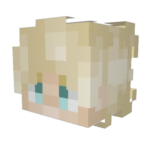Rocksinbox Minecraft avatar head, 3D render