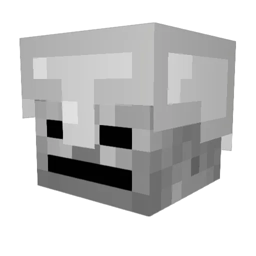 Rockstar1337 Minecraft avatar head, 3D render