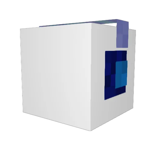 RockstarSpot Minecraft avatar head, 3D render