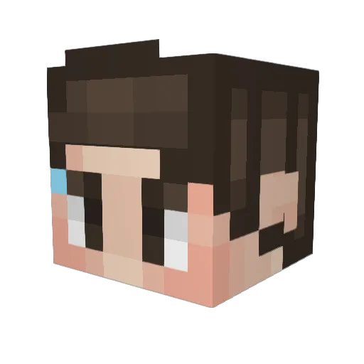 Rockstar_Gamer Minecraft avatar head, 3D render