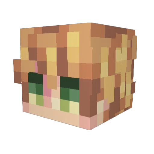 Rockstar_Goat Minecraft avatar head, 3D render