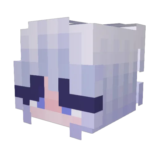 Rocktherace Minecraft avatar head, 3D render