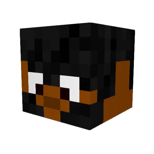 Rocktopper Minecraft avatar head, 3D render