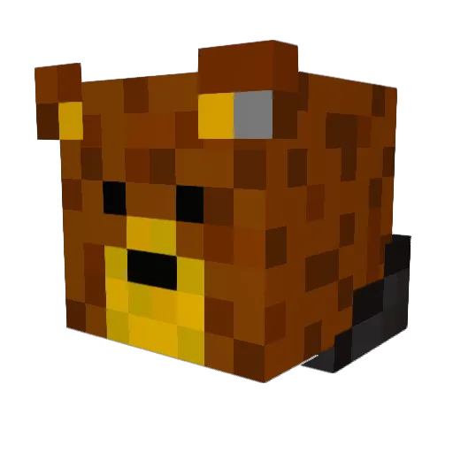 Rocktul Minecraft avatar head, 3D render