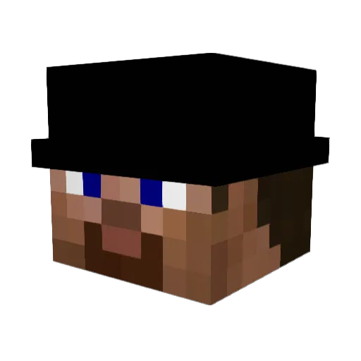 Rockwasps Minecraft avatar head, 3D render