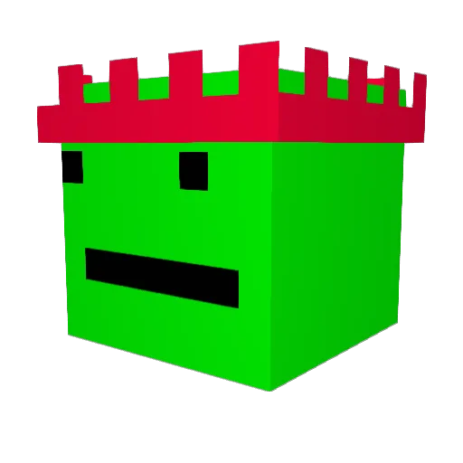 Rocky41 Minecraft avatar head, 3D render