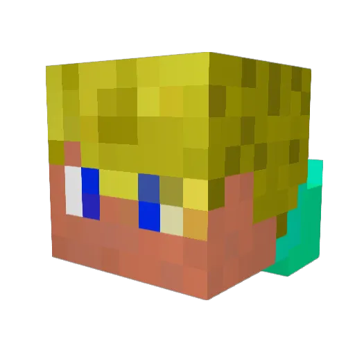 Rocky6289 Minecraft avatar head, 3D render