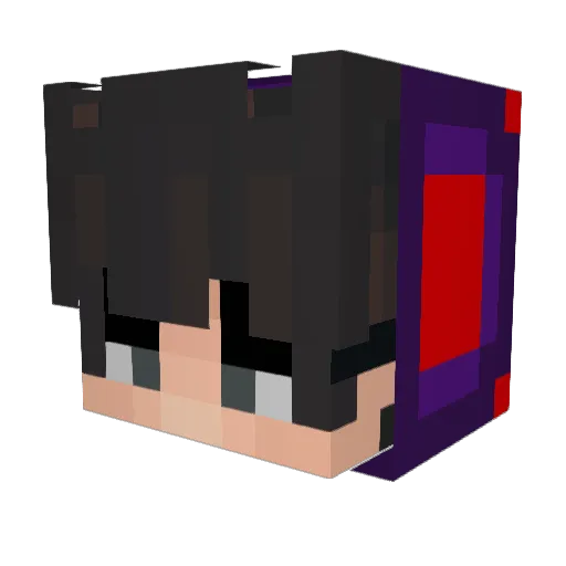 RockyDocky10 Minecraft avatar head, 3D render