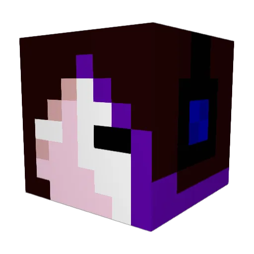 RockyHop77 Minecraft avatar head, 3D render