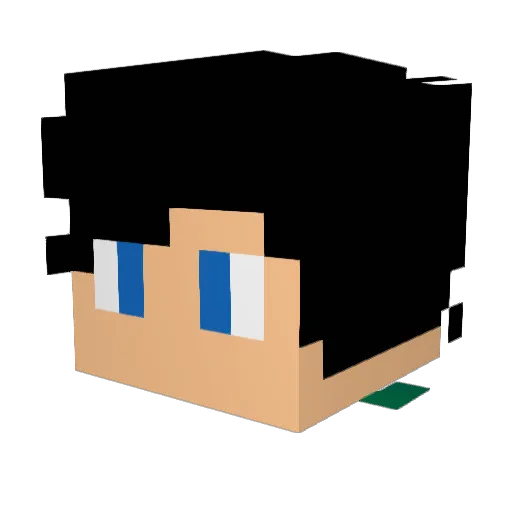 RockyMinecrafts Minecraft avatar head, 3D render