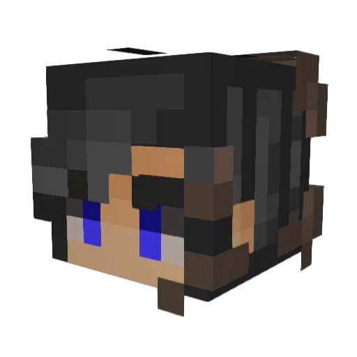 RockyRedRag Minecraft avatar head, 3D render
