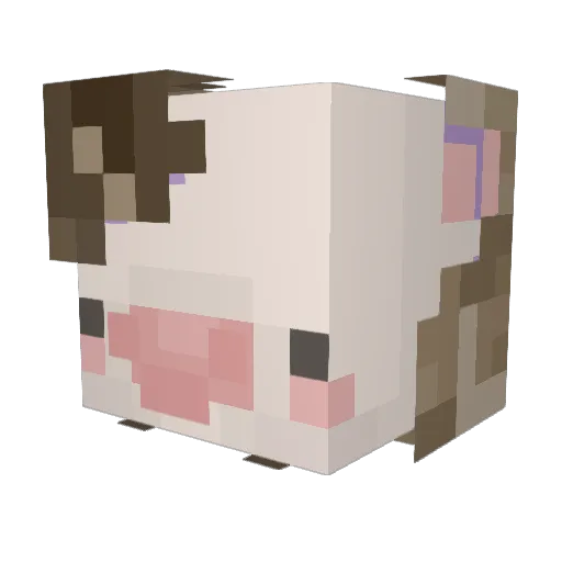 RockyRo Minecraft avatar head, 3D render
