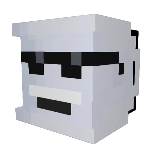 RockySteele Minecraft avatar head, 3D render