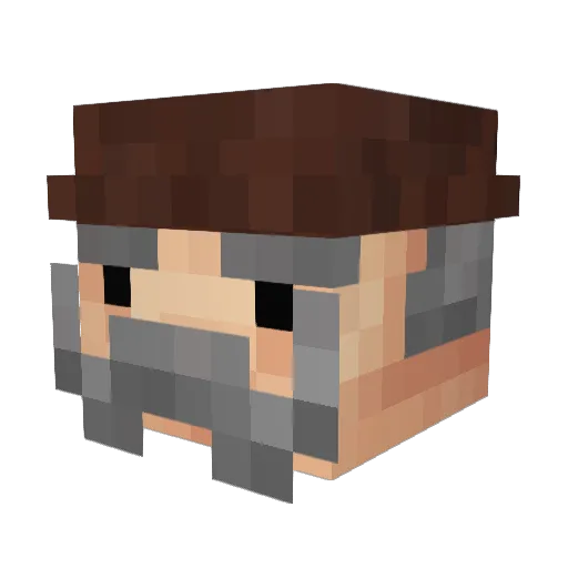 Rocky_52 Minecraft avatar head, 3D render