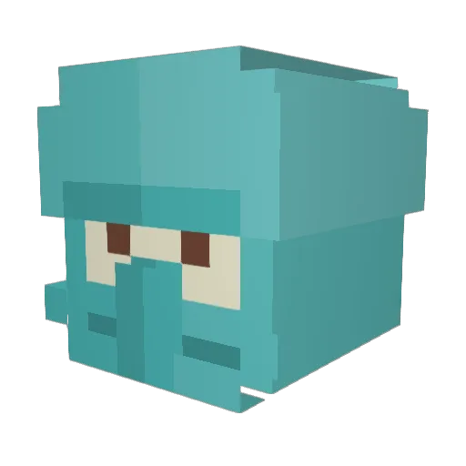 Rockycool1415 Minecraft avatar head, 3D render