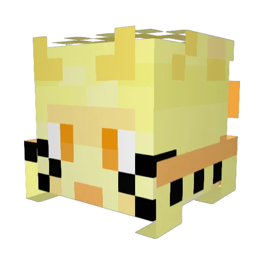 Rockyou37 Minecraft avatar head, 3D render