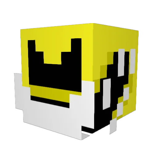 Rocny_13 Minecraft avatar head, 3D render
