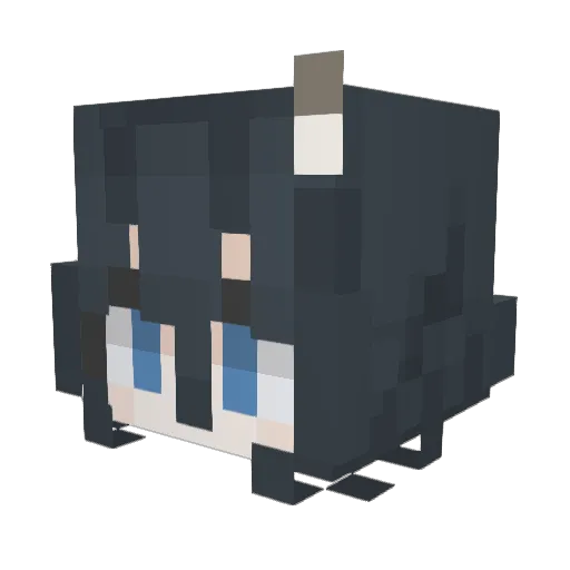 Rocotito Minecraft avatar head, 3D render