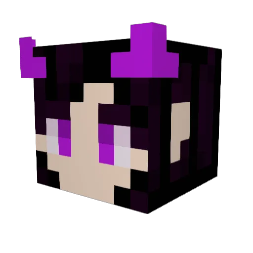 Rocri Minecraft avatar head, 3D render