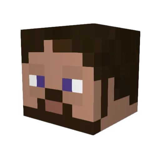 Rod2k1993 Minecraft avatar head, 3D render
