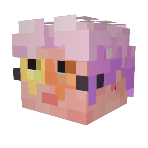 RodAnfatine Minecraft avatar head, 3D render