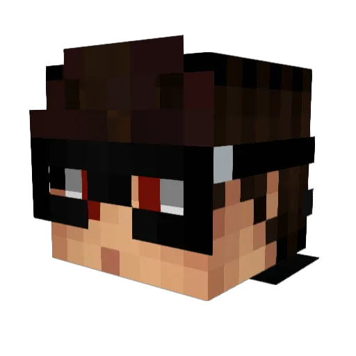 RodFNSScappo Minecraft avatar head, 3D render