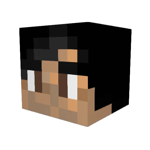 RodGus Minecraft avatar head, 3D render