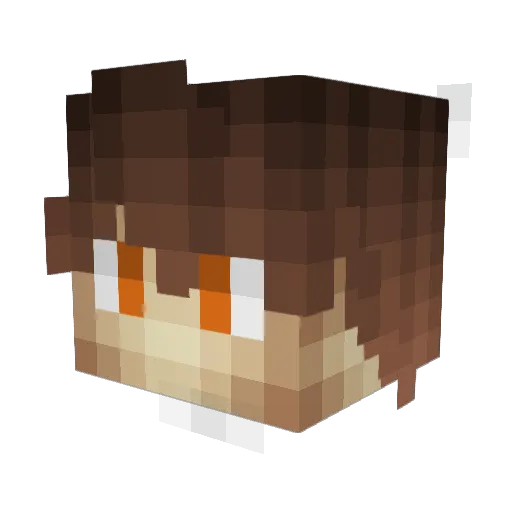RodLeta5 Minecraft avatar head, 3D render