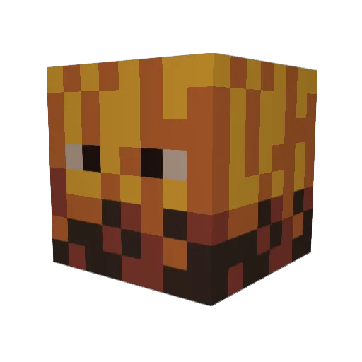 RodMap Minecraft avatar head, 3D render