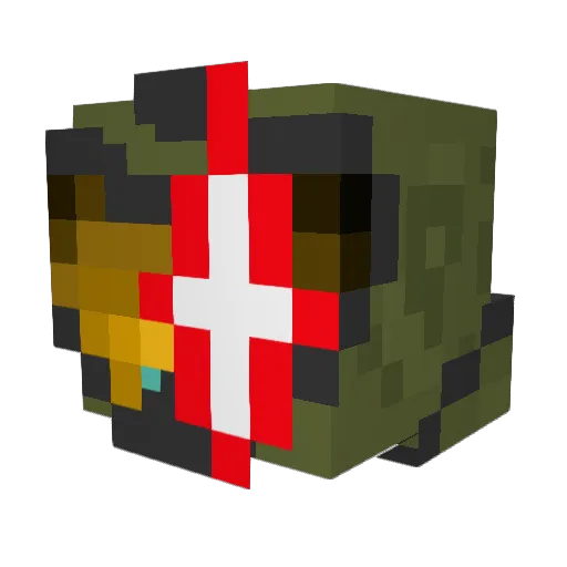 RodMel Minecraft avatar head, 3D render