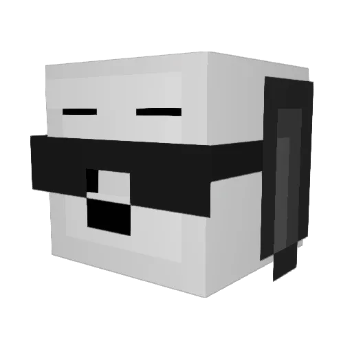 RodSchool Minecraft avatar head, 3D render