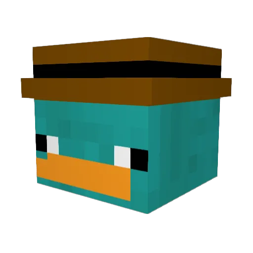 Rodac09 Minecraft avatar head, 3D render