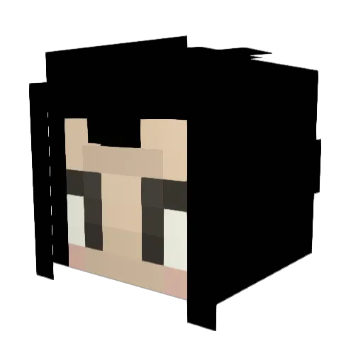 RodamaEf Minecraft avatar head, 3D render