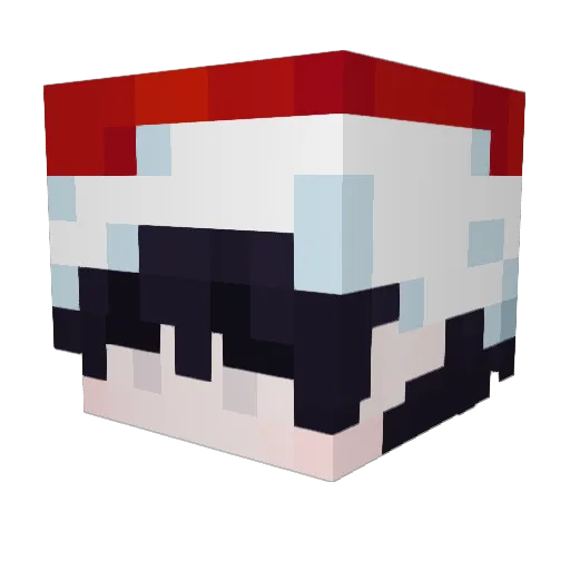 RodeMelk Minecraft avatar head, 3D render