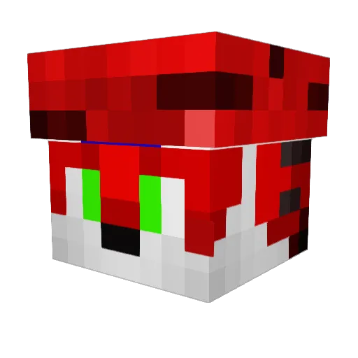 RodeTijger Minecraft avatar head, 3D render