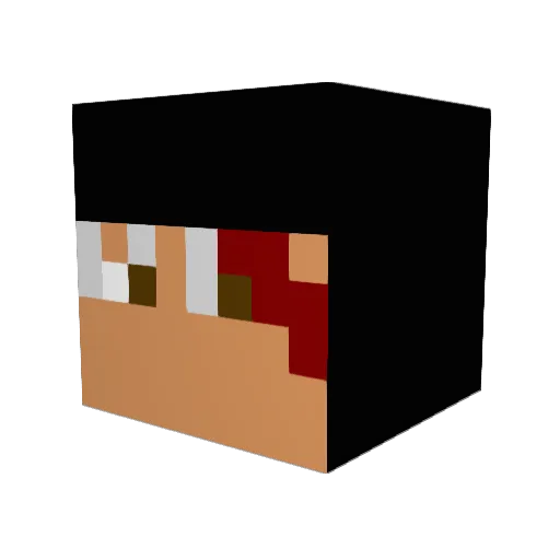 Rodenom Minecraft avatar head, 3D render